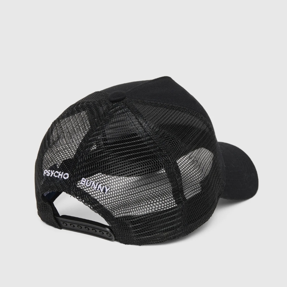 Psycho Bunny Black Mesh Cap